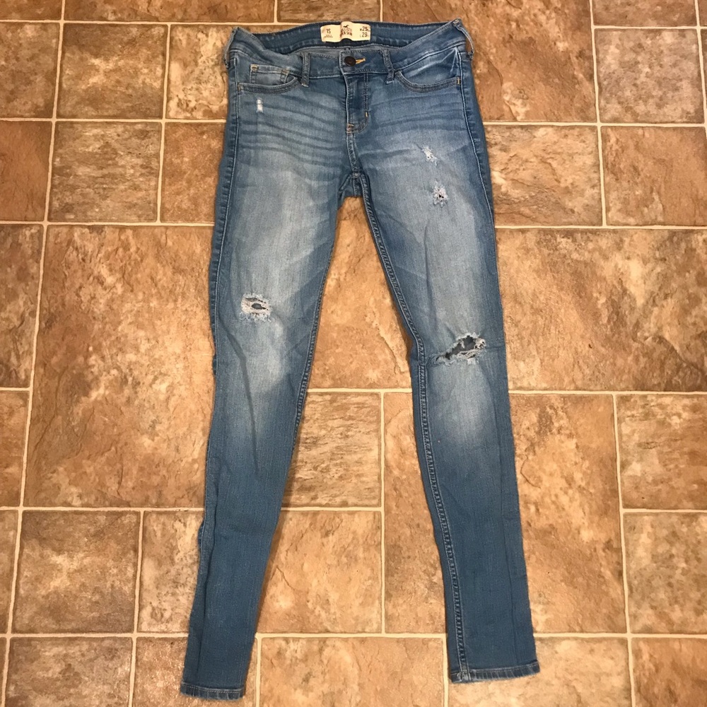 hollister ripped jeans